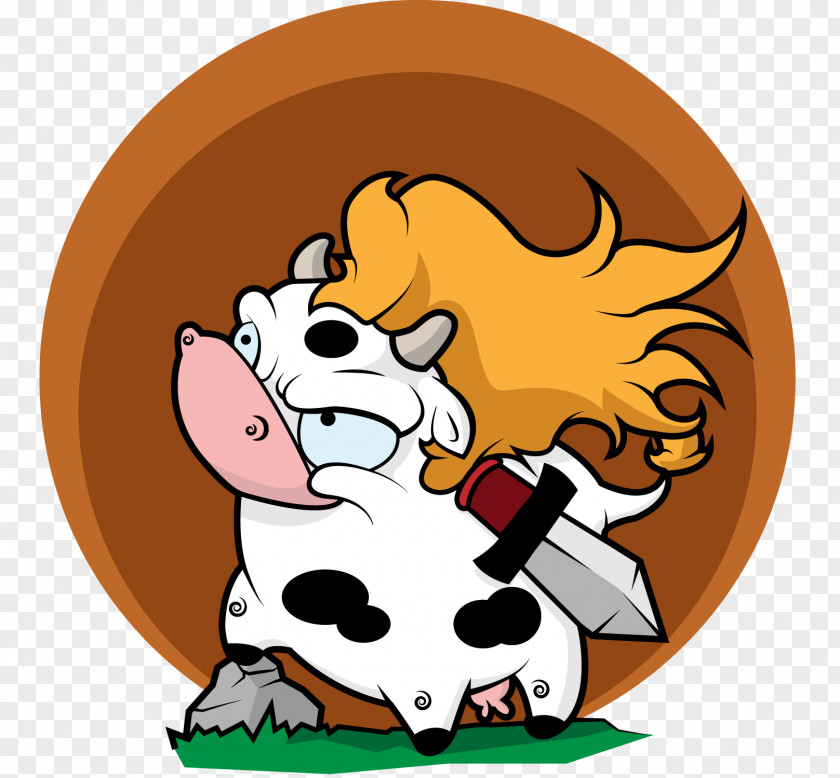 Angry Cow Logo Taurine Cattle Video Game Development PNG