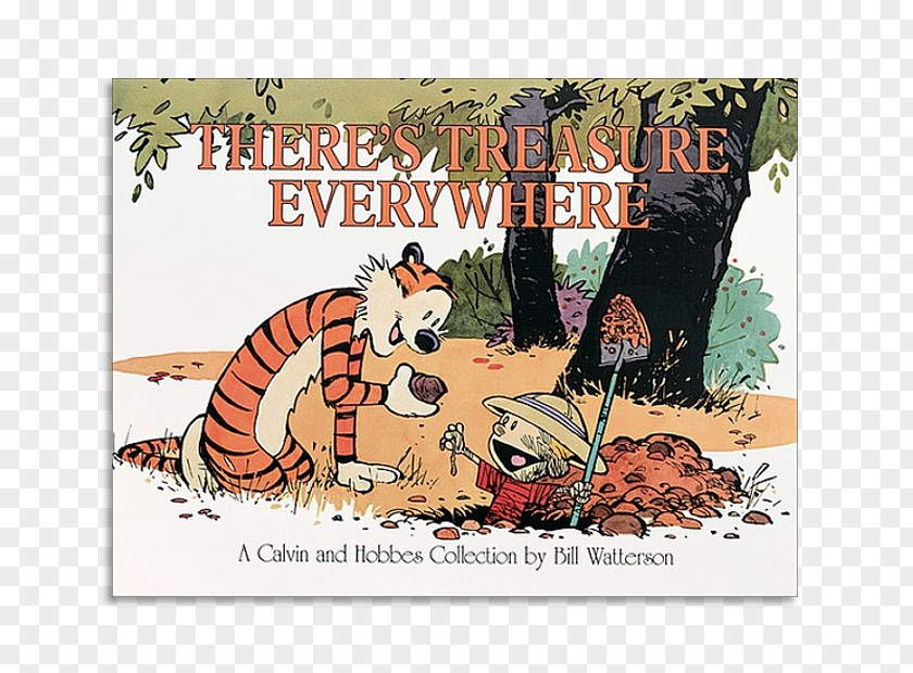 Calvin And Hobbes There's Treasure Everywhere The Authoritative Homicidal Psycho Jungle Cat Complete & PNG