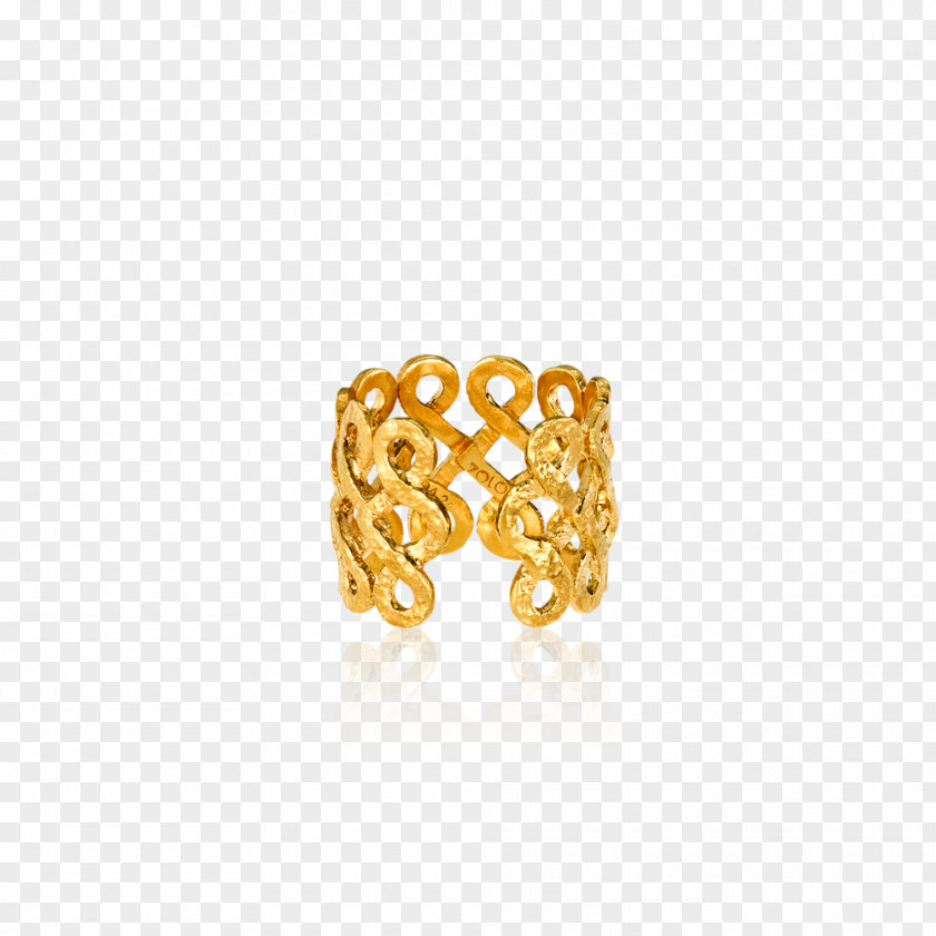 Noble Lace Body Jewellery Gold Metal Amber PNG