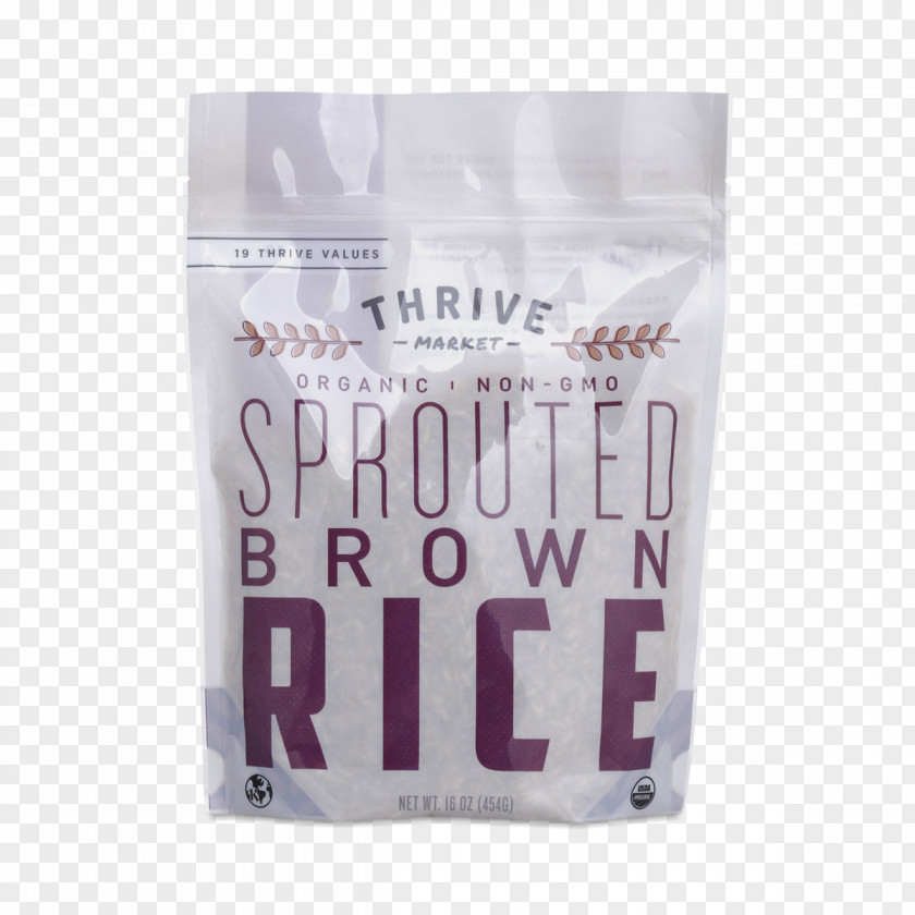 Rice Germinated Brown Organic Food Product PNG