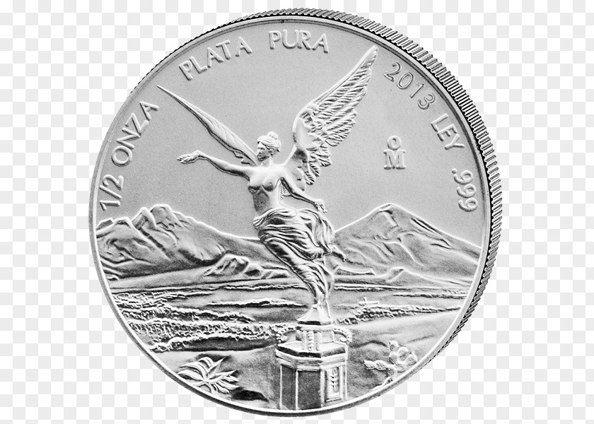 Silver Libertad Coin Bullion Ounce PNG