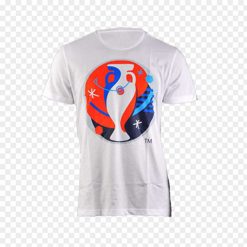 T-shirt UEFA Euro 2016 White Adidas Sleeve PNG