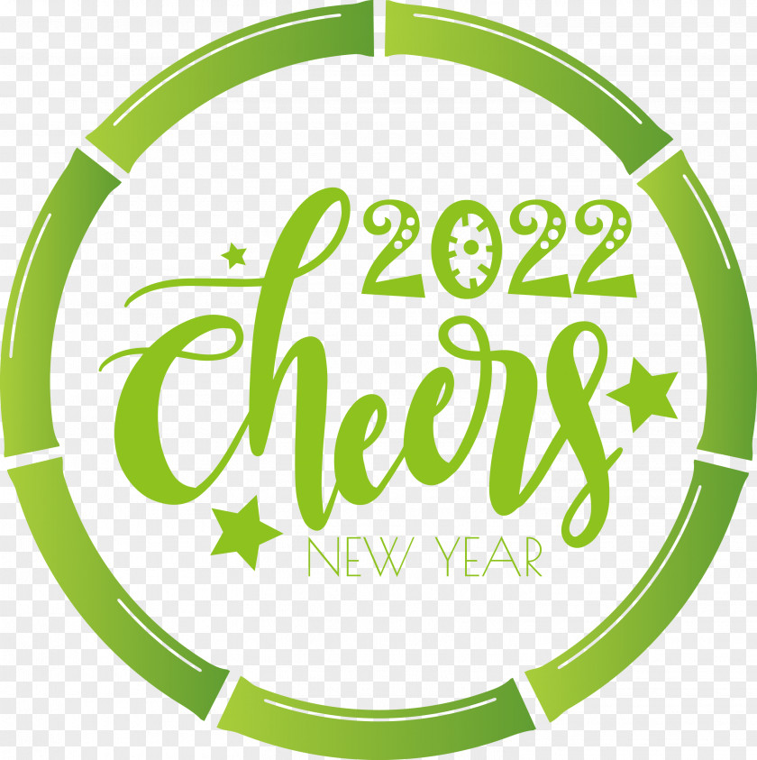 2022 Cheers Happy New Year PNG