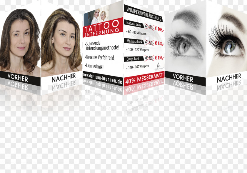 Hair Eyelash Coloring Advertising PNG