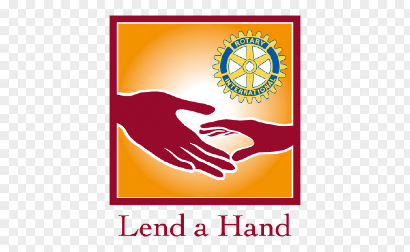 Logo With Hand Rotary International Lions Clubs PNG