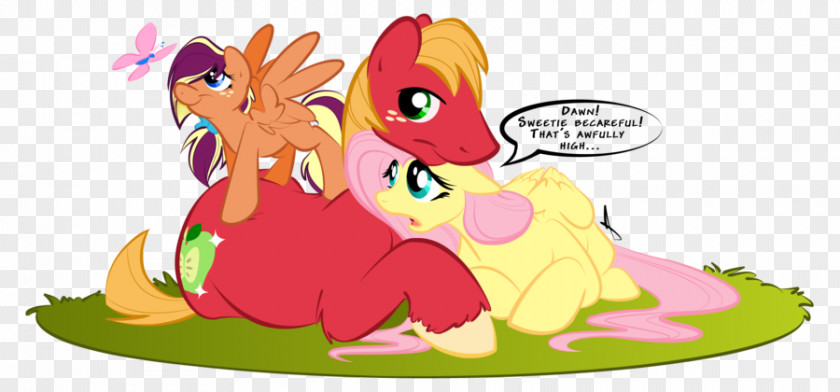 Mother And Father Pony Big McIntosh Fluttershy Horse Red PNG