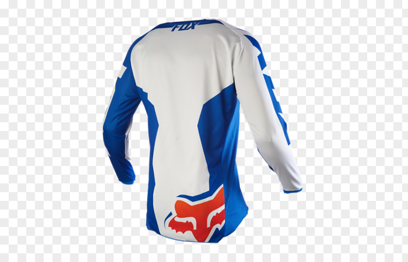 T-shirt Jersey Motocross Fox Racing Blue PNG