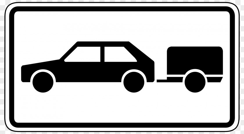 Traffic Signs Trailer Towing Car PNG