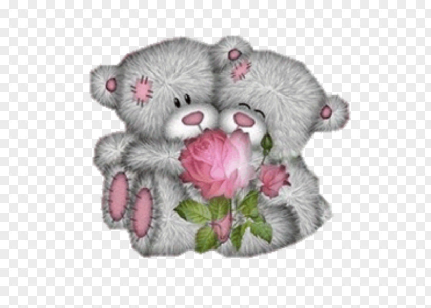 Cut Flowers Bouquet Teddy Bear PNG
