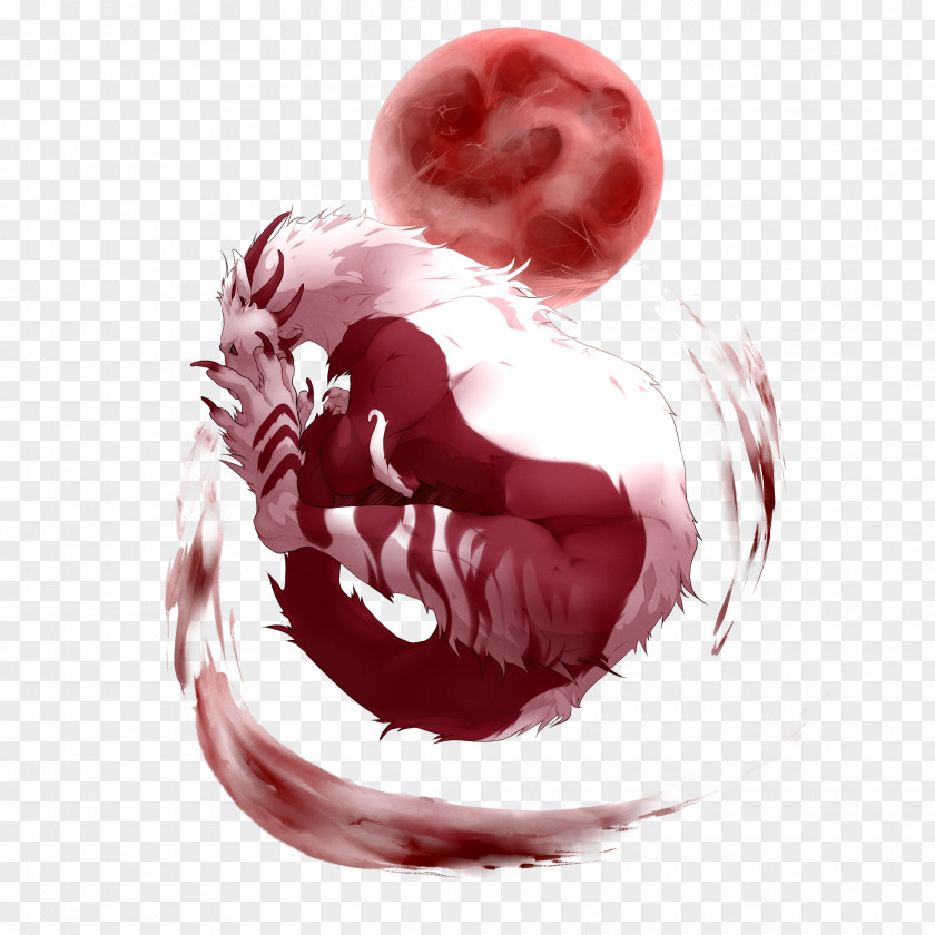 Fantasy Moon Drawing DeviantArt Digital Art Blood PNG