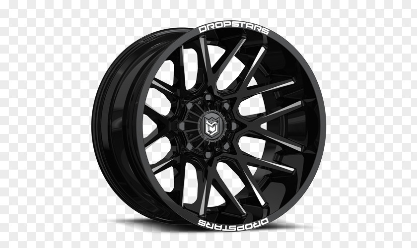 New Glossy Black Car Rim Custom Wheel Tire PNG