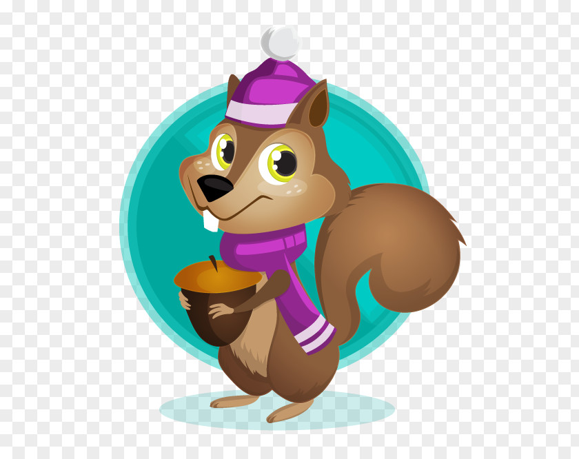Squirrel Birthday Drawing PNG