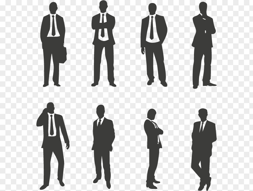 Business Man Businessperson Silhouette Clip Art PNG