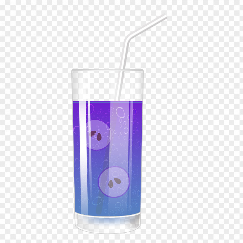 Cartoon Juice Box Water Bottles Blue Liquid Drink PNG