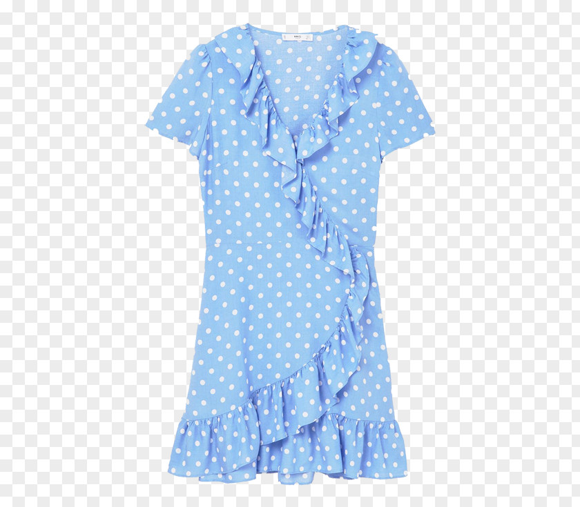 Dress Ruffle Polka Dot Clothing Sleeve PNG