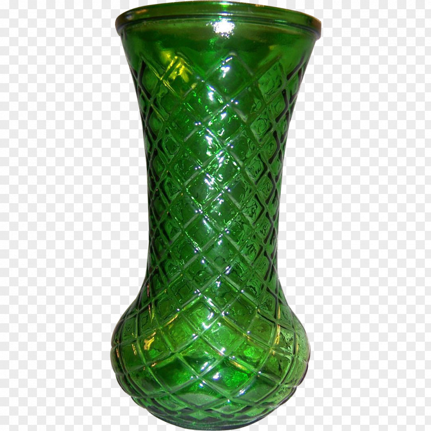 Emerald Lead Glass Vase Bottle Crystal PNG