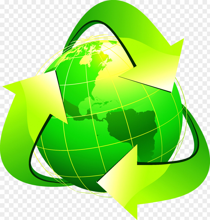 Environmental Earth Recycling Symbol Illustration PNG