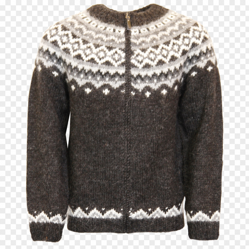 Zipper Cardigan Sweater Icelandic Sheep Knitting Wool PNG