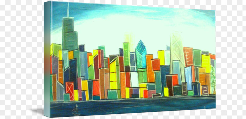 Chicago City Painting PNG