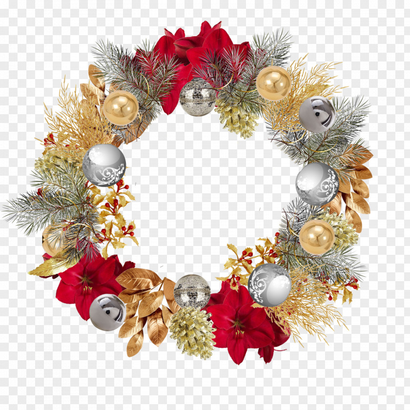 Creative Christmas Wreath Decoration Garland Kerstkrans PNG