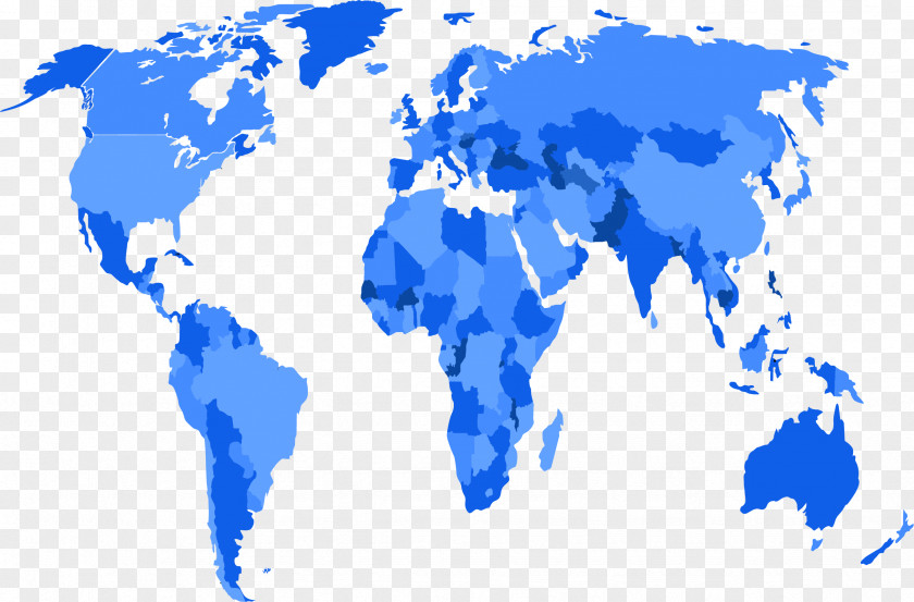 Distribution Blue World Map Turkey United States Icon PNG