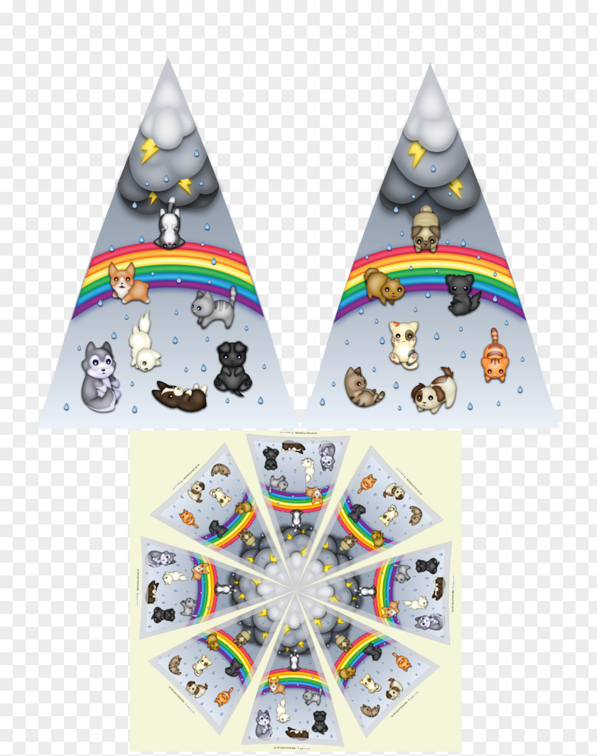 It Is Raining Cats And Dogs Triangle Font PNG