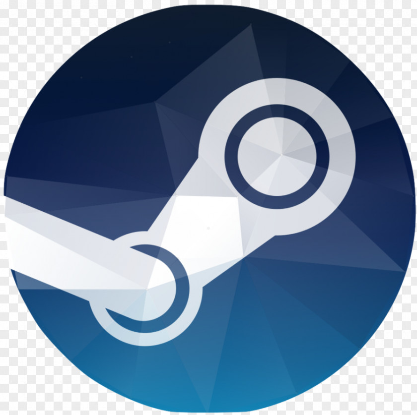 Low Poly Steam Logo PNG
