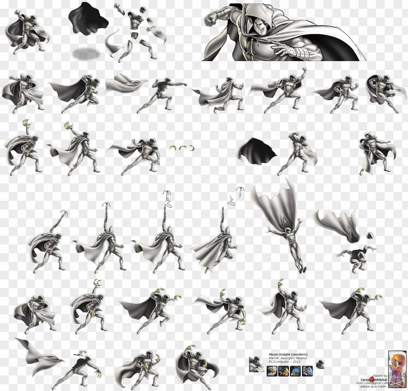 Sprite Marvel: Avengers Alliance Xbox 360 Moon Knight Marvel Heroes 2016 PNG
