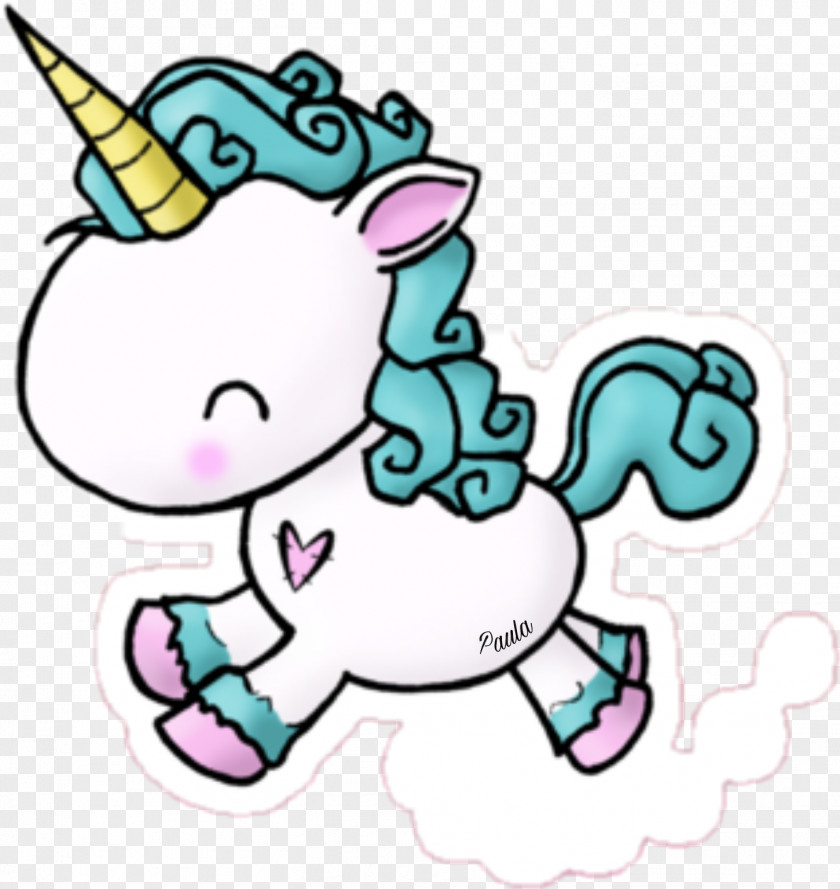 Unicorn Drawing Sticker PNG