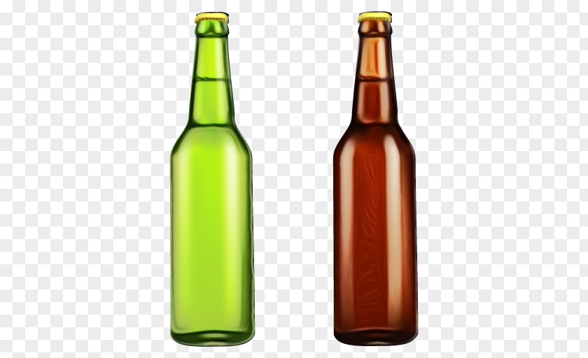Bottle Glass Beer Wine Alcohol PNG