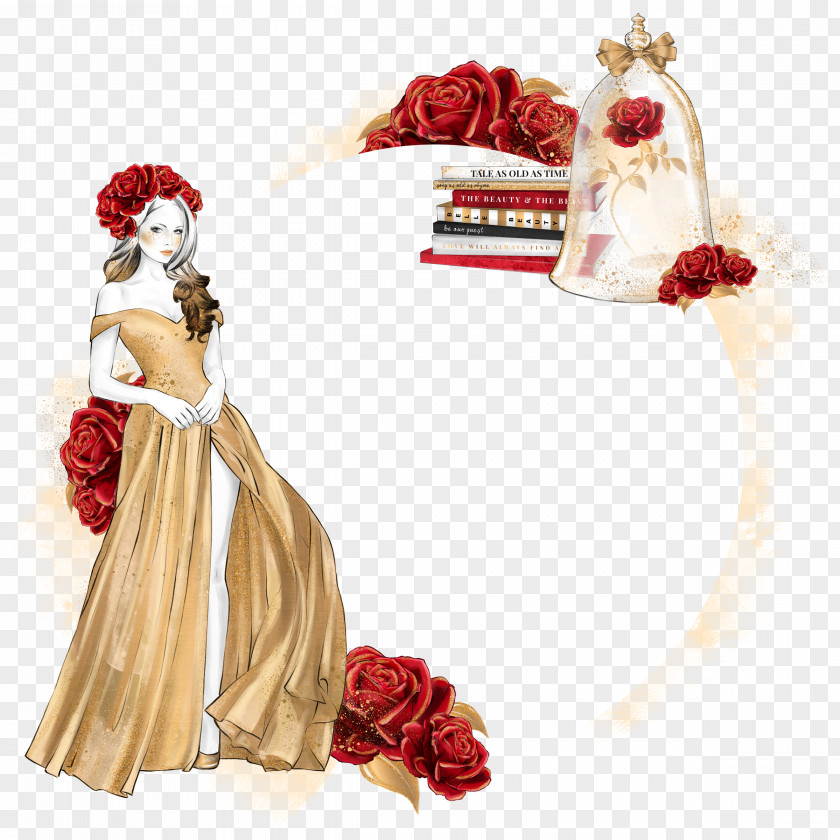 Give Away Floral Design Beauty And The Beast Cut Flowers Artificial Flower PNG