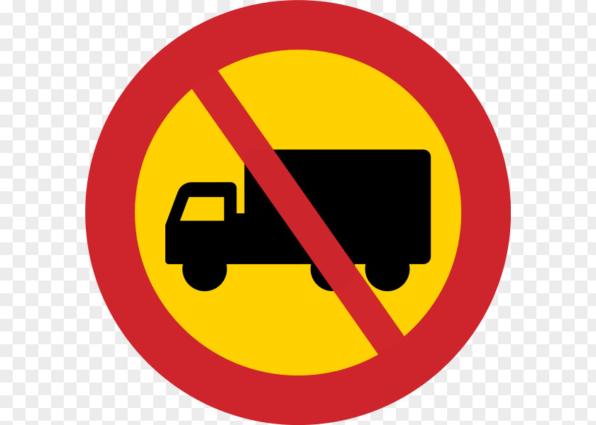 Truck Prohibitory Traffic Sign Motordrivet Fordon PNG
