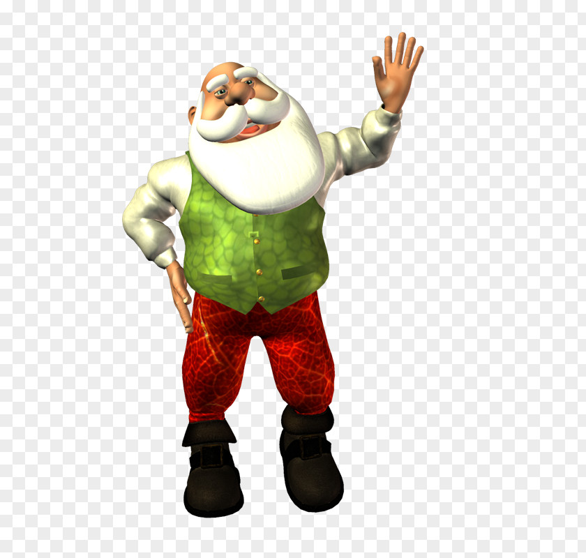 Claus Christmas Ornament Character Figurine Mascot Finger PNG