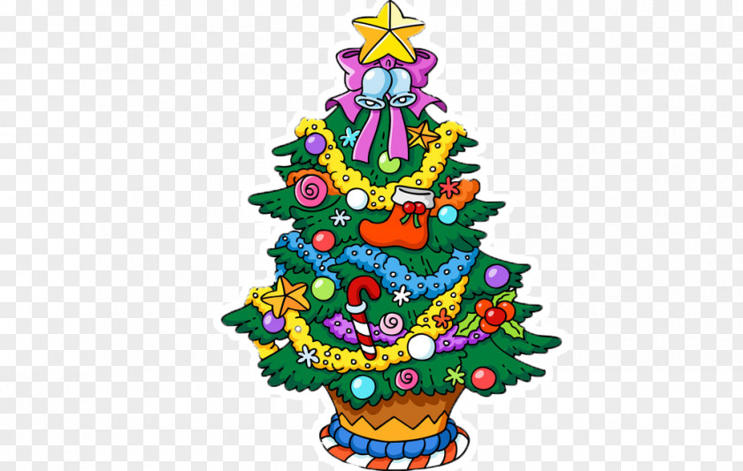 Holiday Lights Christmas Tree Santa Claus Drawing Decoration PNG