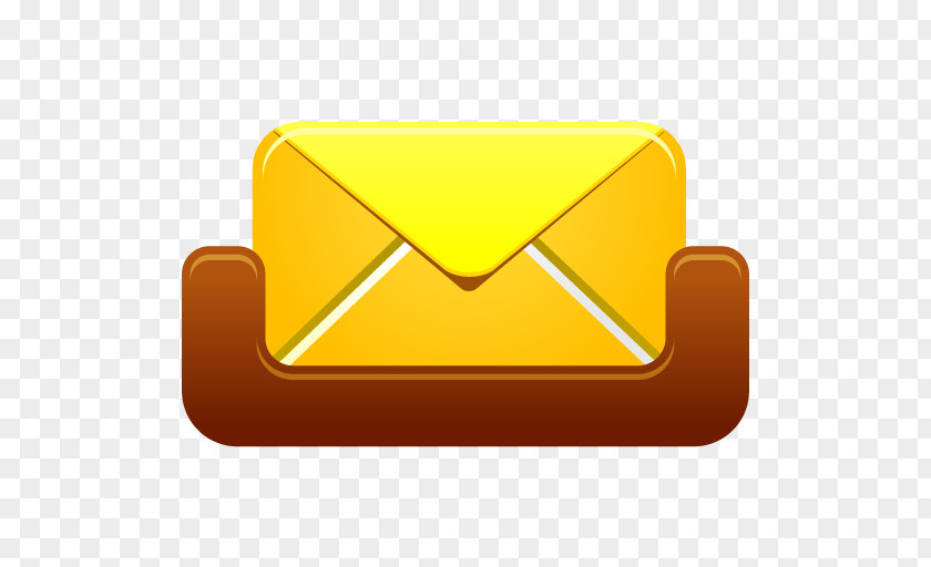 Mailbox Angle Yellow Orange PNG