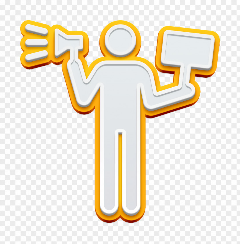 Shout Icon Demonstrator Professions Pictograms PNG