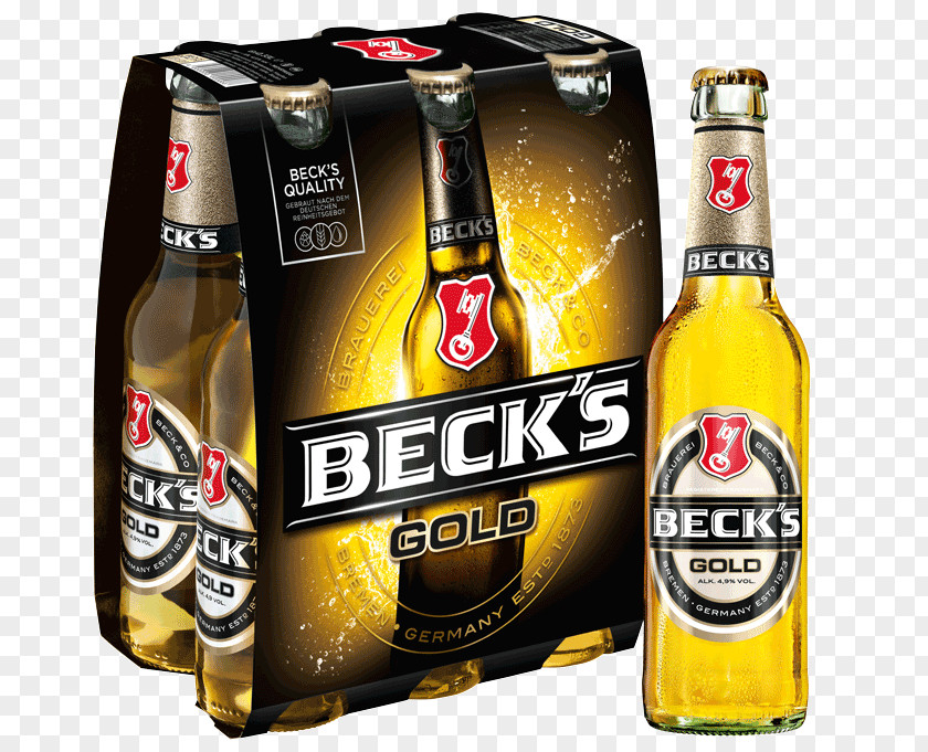 Beer Beck's Brewery Bottle Pilsner Six Pack Rings PNG