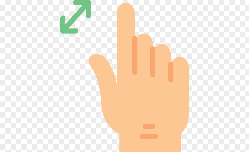 Line Thumb Hand Model Font PNG