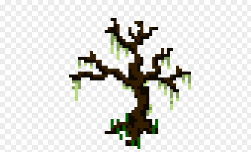 Tree Pixel Art Defective Image PNG