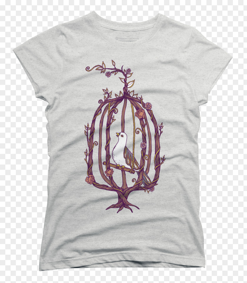 Birdcage By Octopus Artis T-shirt Hoodie Sleeve Sweater Top PNG