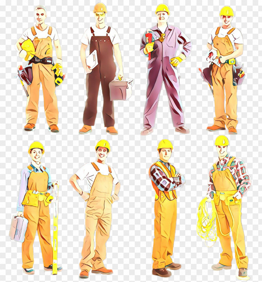 Costume Toy Yellow Standing Action Figure PNG