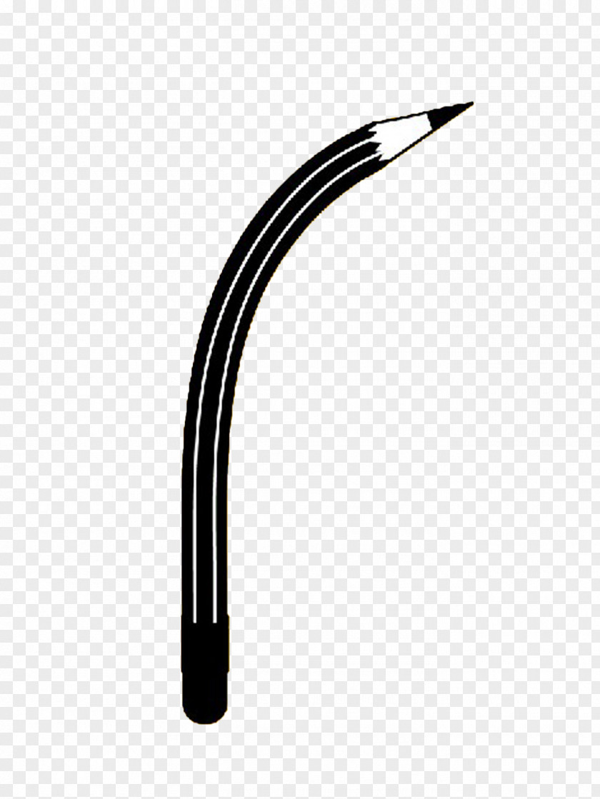 Curved Pencil PNG