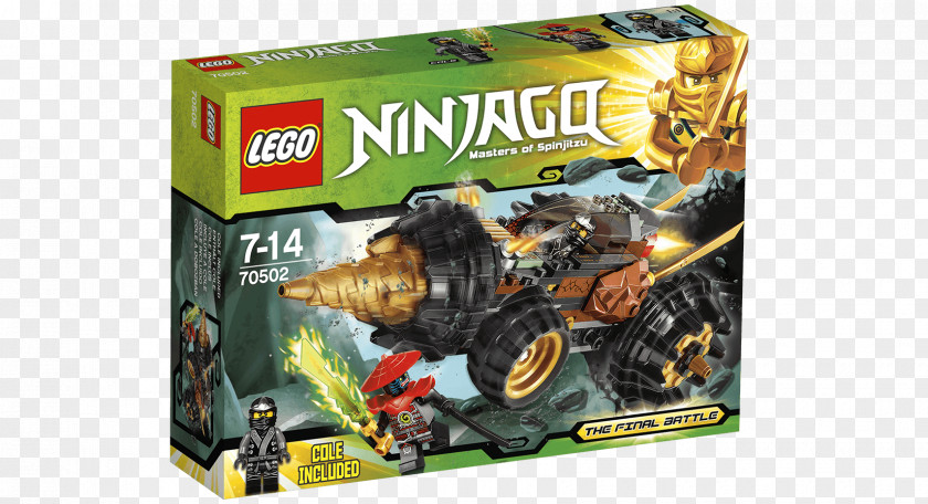 Earth India Lego Ninjago LEGO 70502 NINJAGO Cole's Driller Minifigure Toy PNG