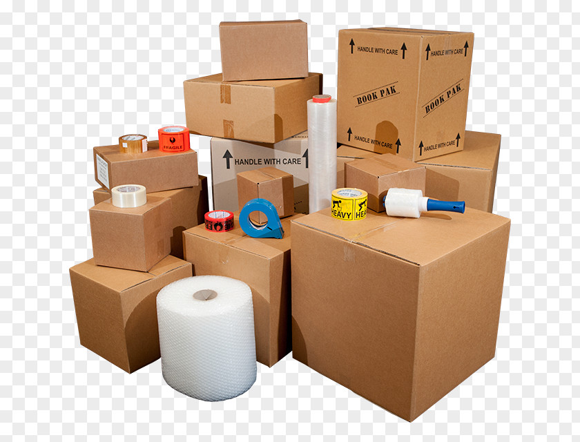 Packing Material Mover Box Adhesive Tape Relocation Cardboard PNG