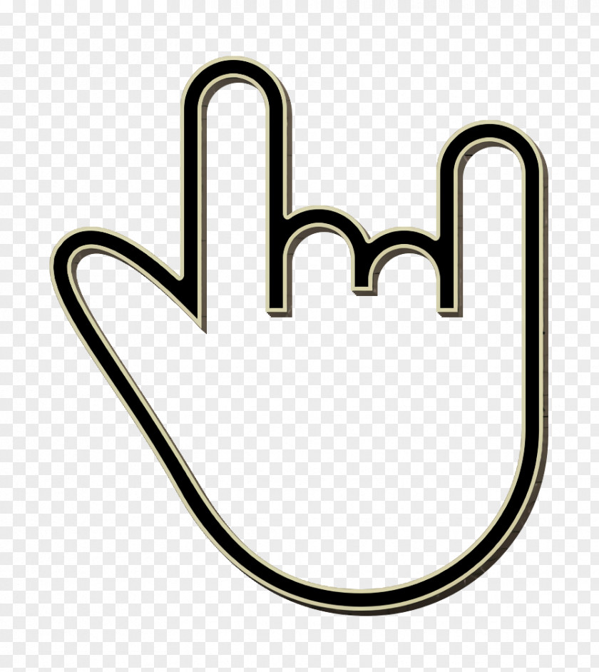 Roll Icon Rock Gesture Hand PNG