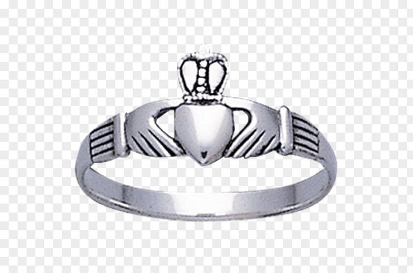 Silver Claddagh Ring Material Body Jewellery PNG