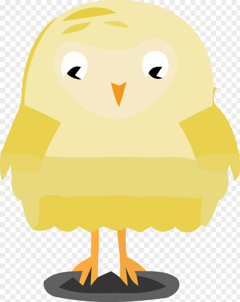 Yellow Cartoon Bird Beak Of Prey PNG