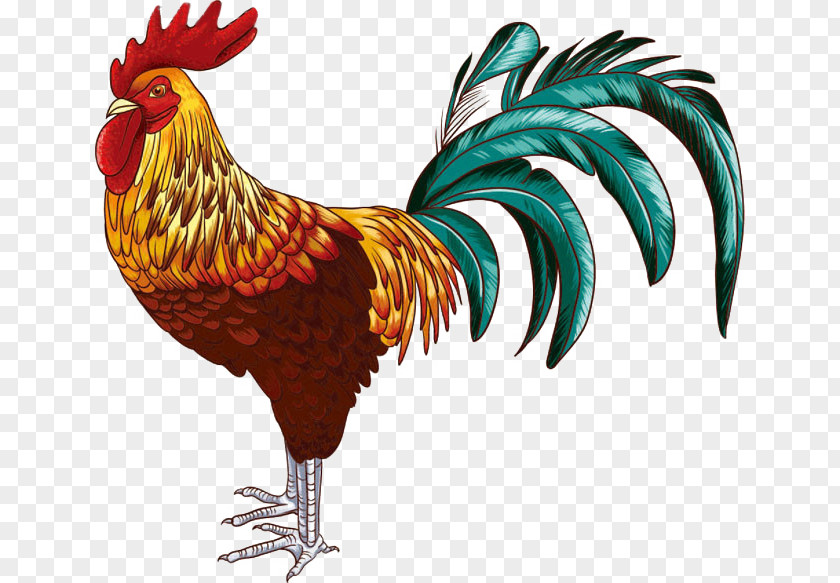 Cock Modern Game Fowl Rooster Wall Decal Sticker PNG