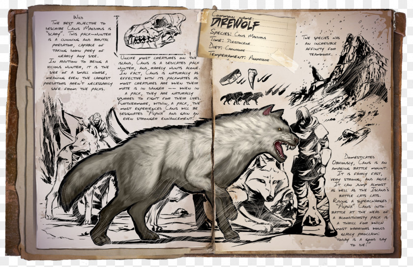 Dinosaur ARK: Survival Evolved Gray Wolf PlayStation 4 Dire Allosaurus PNG