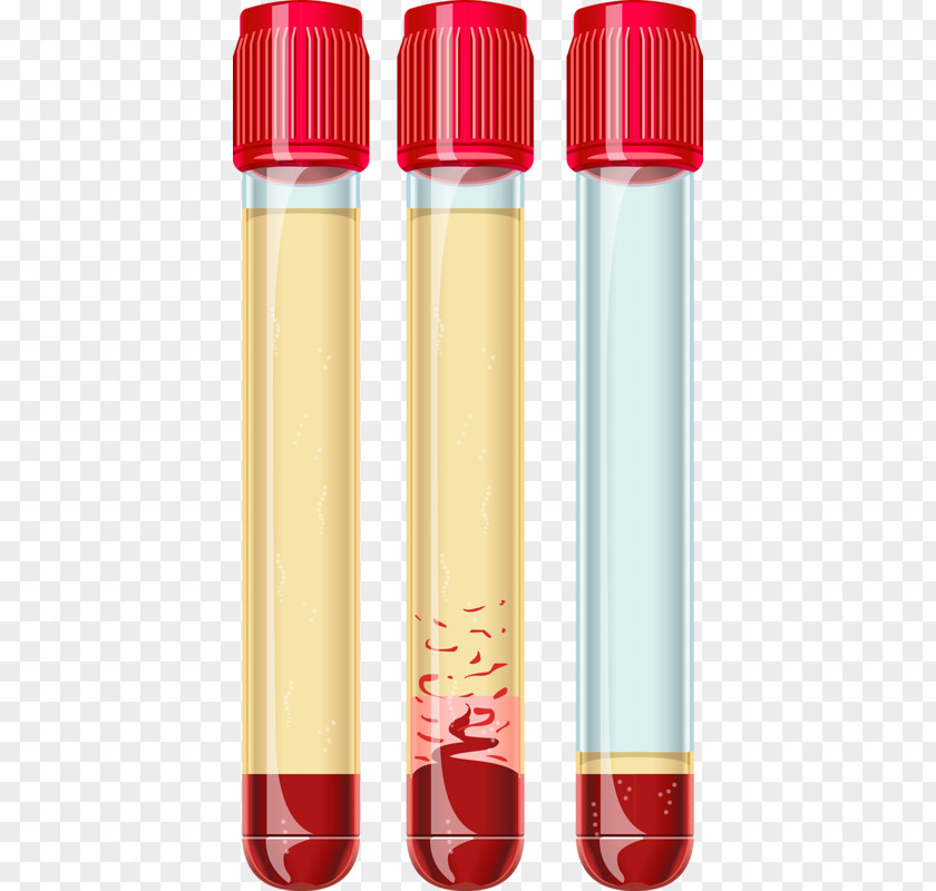 Red Cap Tubes Test Tube Biochemistry Laboratory Illustration PNG